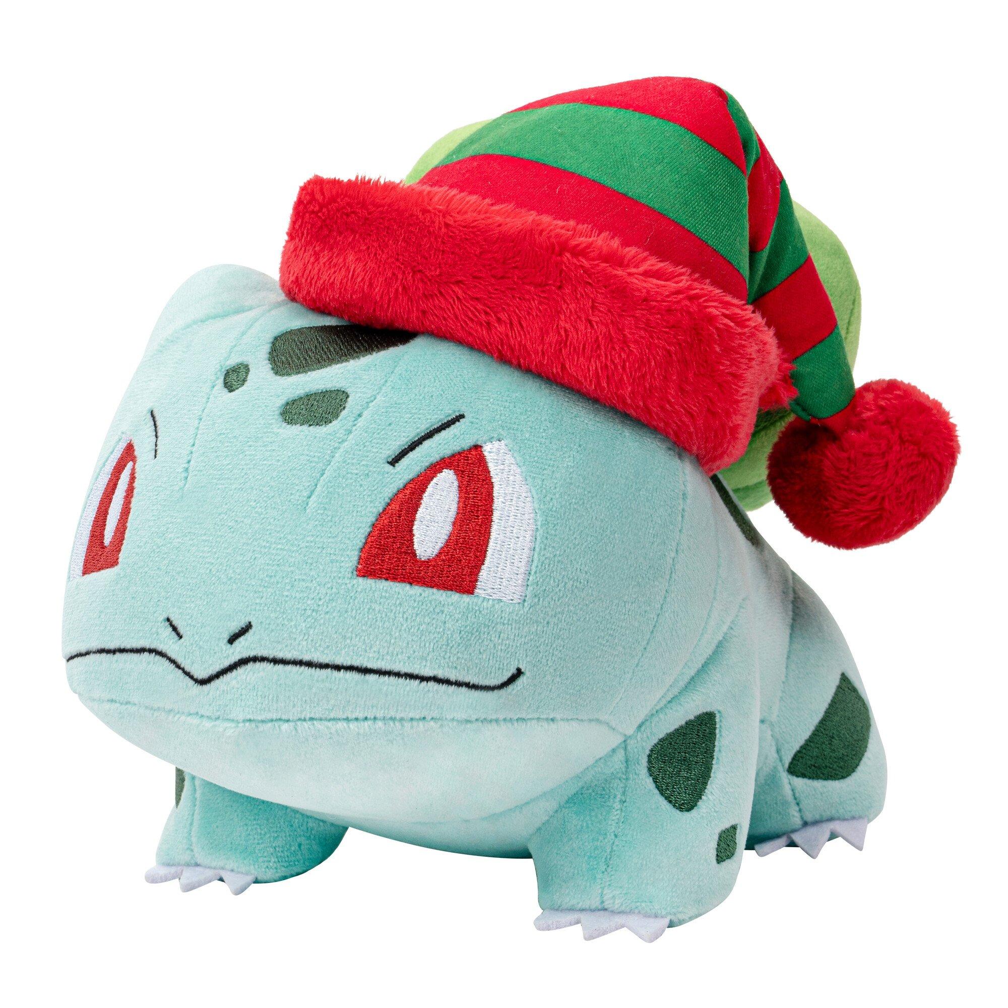 Pokemon GAME Pokemon Bulbasaur Plush with Striped Hat 8 Inch Bulbasaur Plush with Unique Accessory