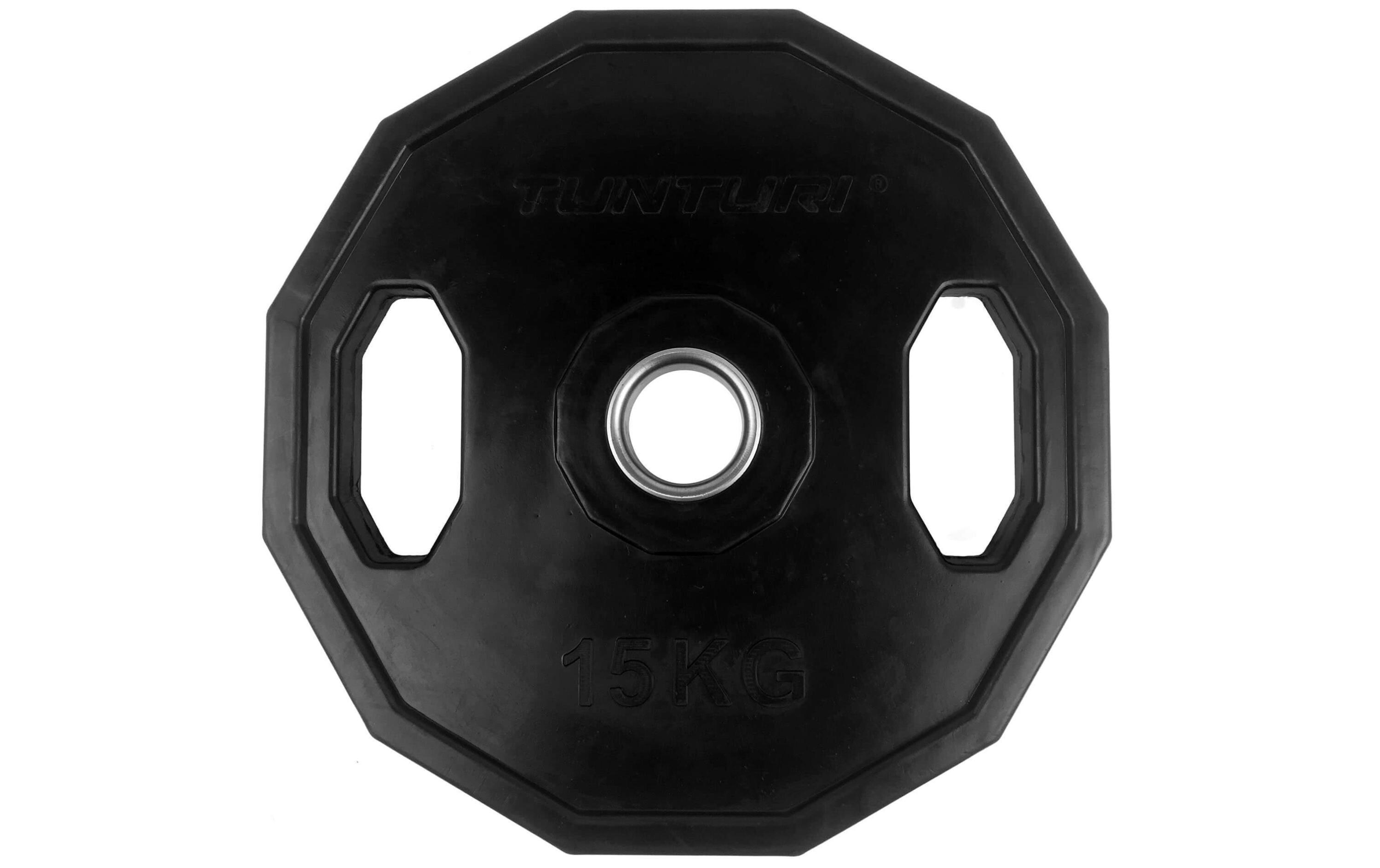 Hantelscheibe 1 × 15 kg<br>Gummierte Gewichtsscheibe