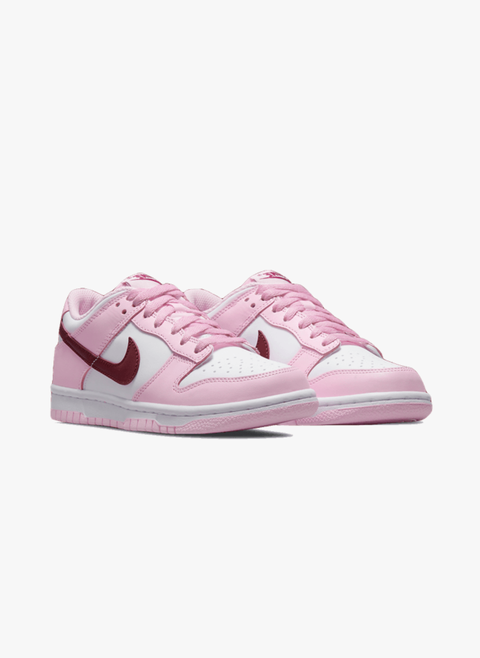 Nike dunk low pink red white | Blanc