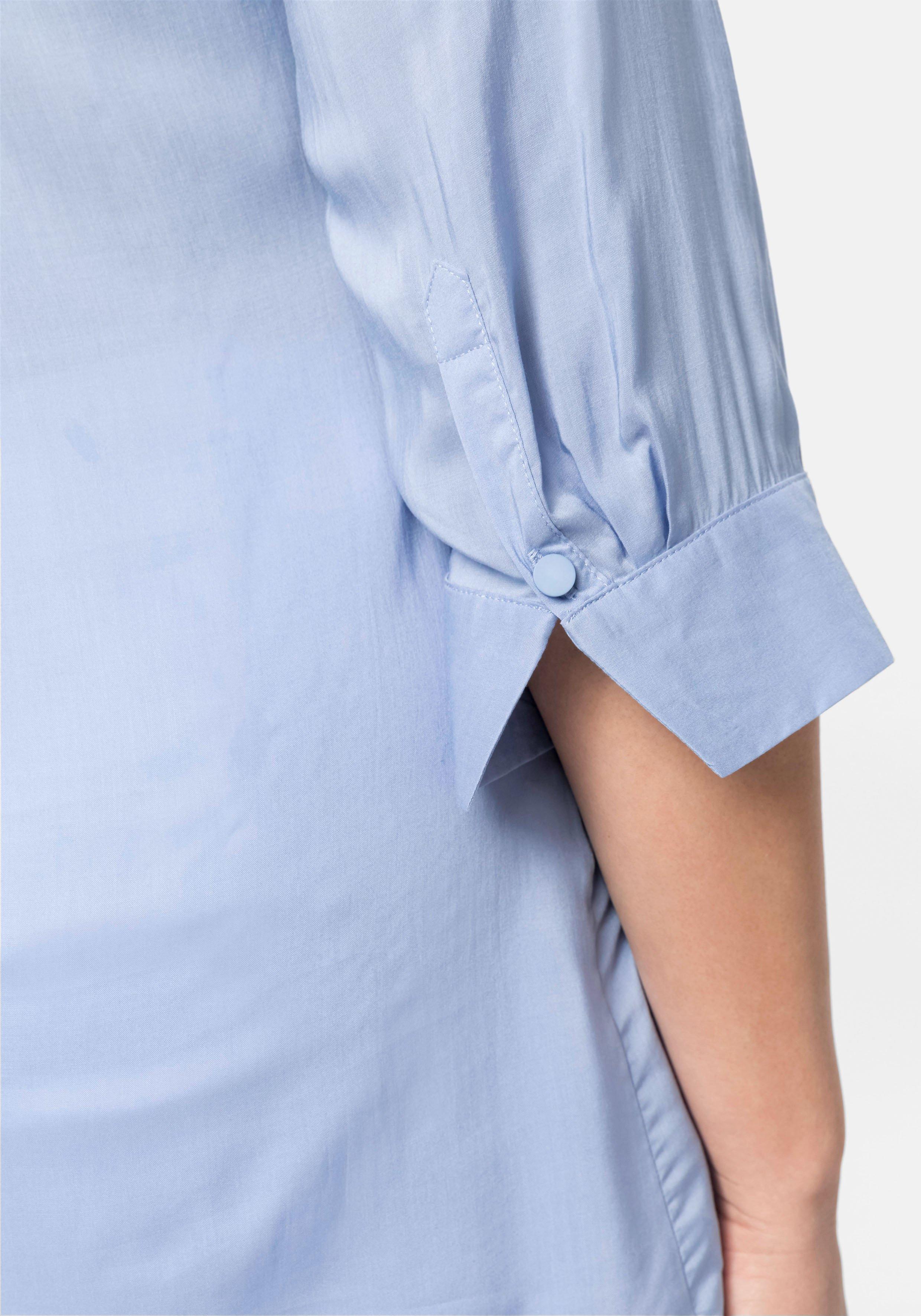 Bluse mit 3/4-Ärmeln, leicht transparent