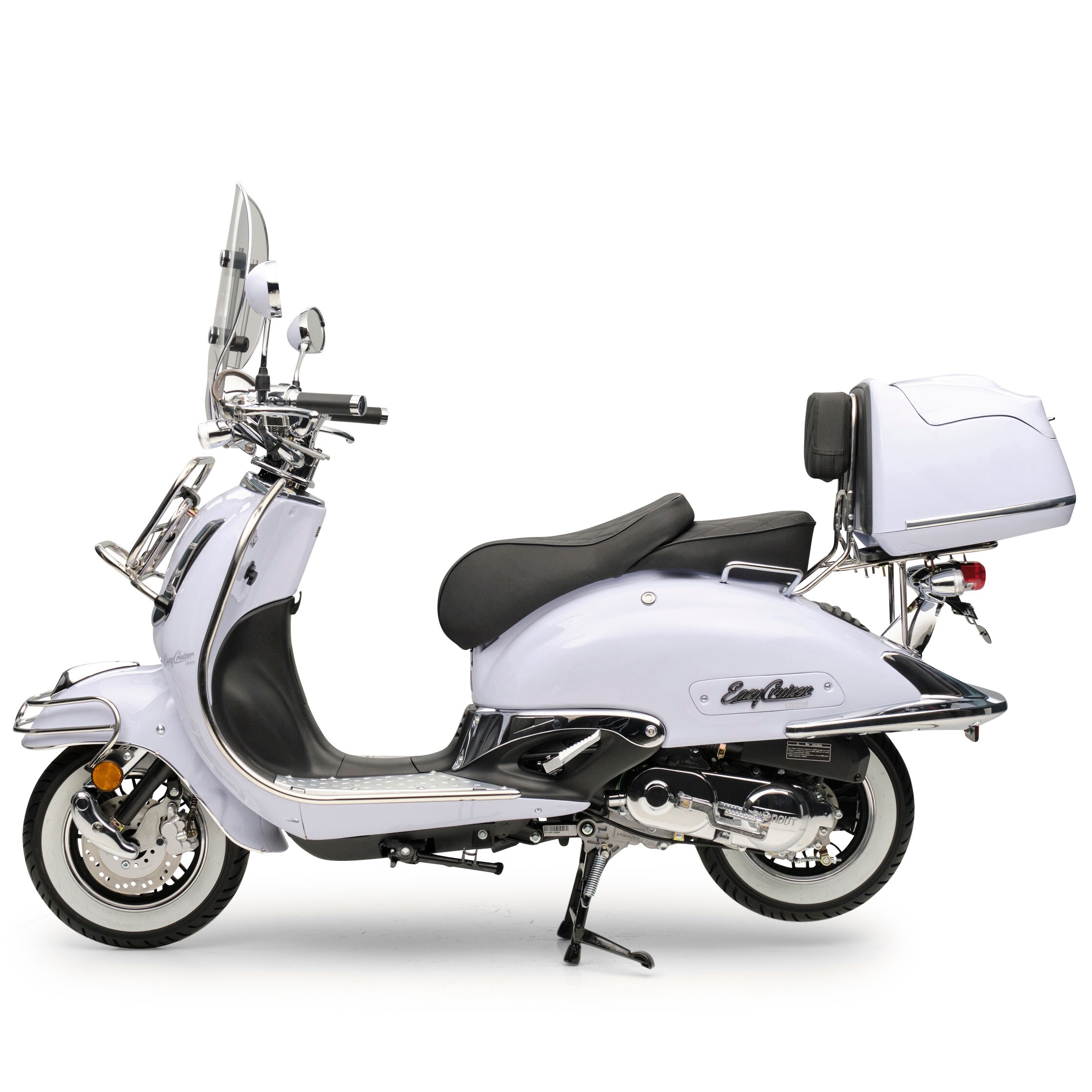 Motorroller Retro EasyCruiser Eisblau 125ccm 85 kmh Kraftrad Euro 5 EFI Scooter
