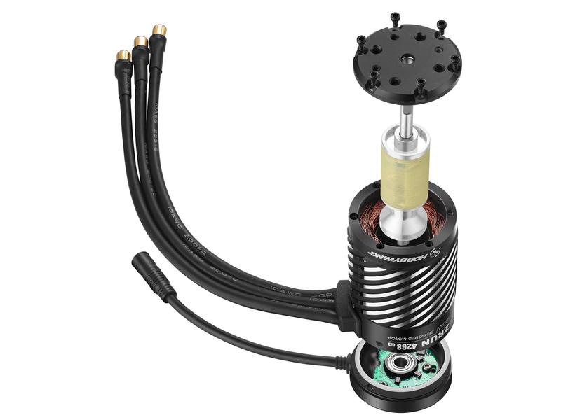 Hobbywing Brushless Motor Ezrun 4268SD G2 2500kV, 3-4S, 1:8 Brushless Sensored Motor für Off-Road Modelle im Massstab 1:8