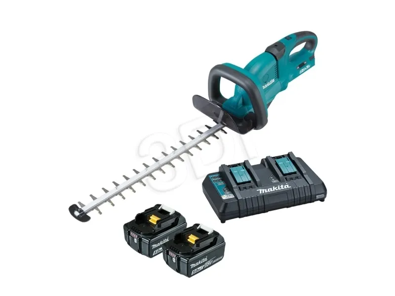 Makita DUH551PT2 Batteridrevet hækkeklipper 55 cm 2x 18 V Lithium-Ion (Li-Ion) Sort, Grøn