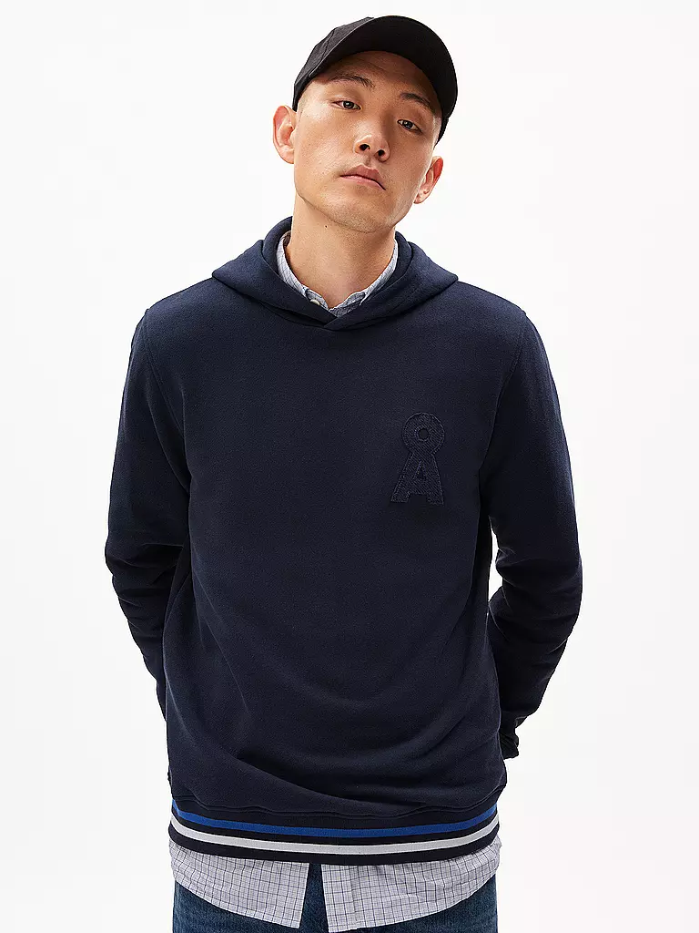 ARMEDANGELS Kapuzensweater - Hoodie NAAVO AW COLLEGE blau