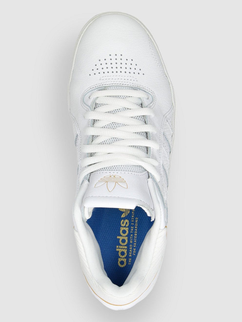 adidas Skateboarding Tyshawn Skate Shoes ftwwht/ftwwht/goldmt