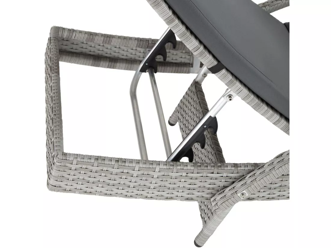Bain de soleil transat grise 190 x 62 x 34 cm 08_0000226