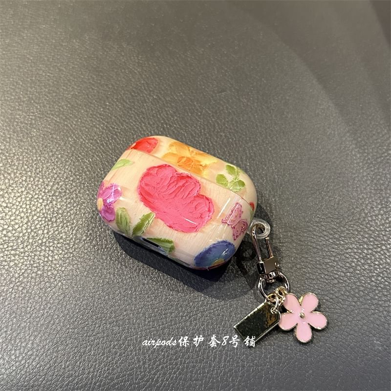 XIXI STUDIO - Floral AirPods / Pro oortelefoonhoesje / bedel / set