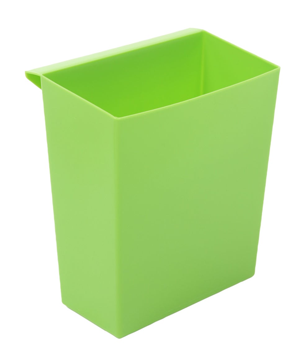 PROREGAL Inzetbak voor vierkante conische afvalbak HxBxD 26,5 x 15 x 24 cm Kunststof Groen
