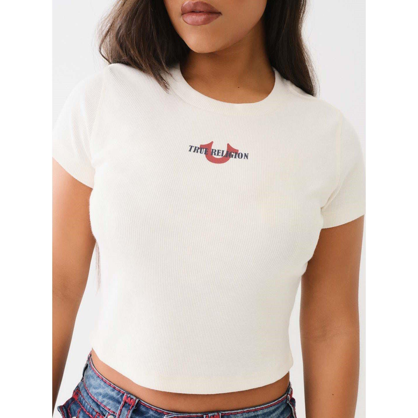 True Religion TR Horseshoe Short Sleeve Baby T Shirt Womens