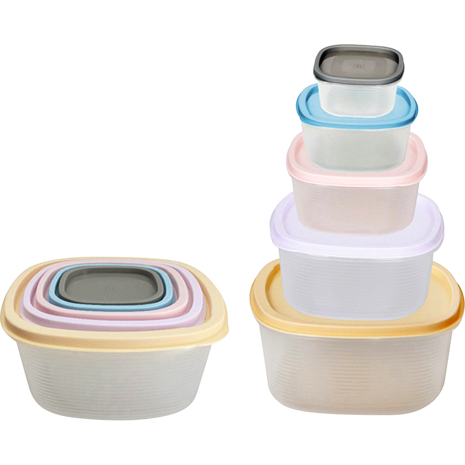 Frischhaltedosenset Pastell 5-teilig