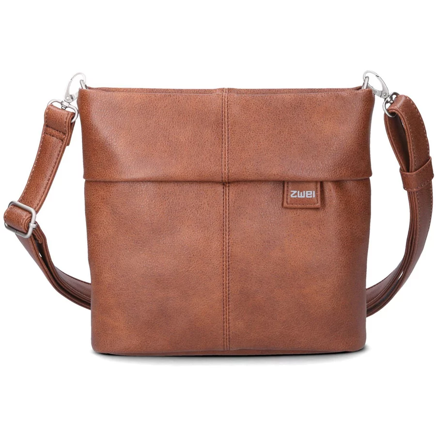 zwei Mademoiselle M8 - Schultertasche 25 cm cognac