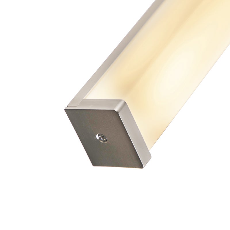 Moderne badkamerwandlamp, staal, 92 cm, IP44 - Cascada