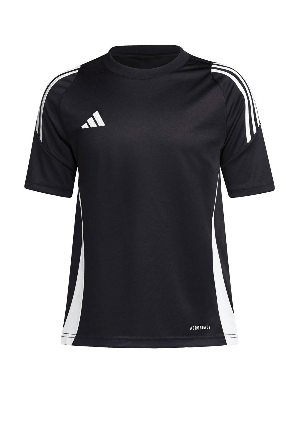 adidas Junior voetbalshirt Tiro zwart/wit