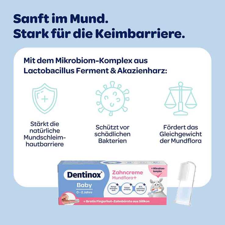 Dentinox Zahncreme Mundflora Baby, 30 ml