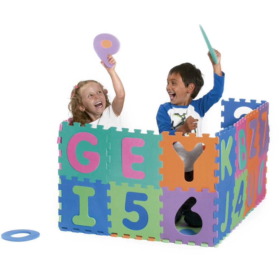 Playshoes Puzzlematte 36-teilig bunt