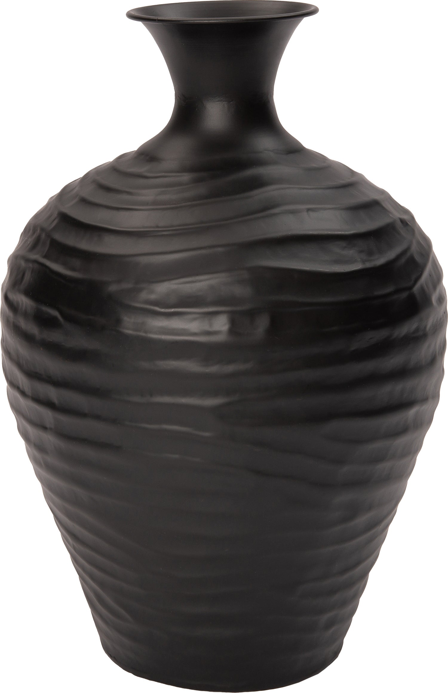 Intratuin vaas Maud zwart D 28 H 40 cm