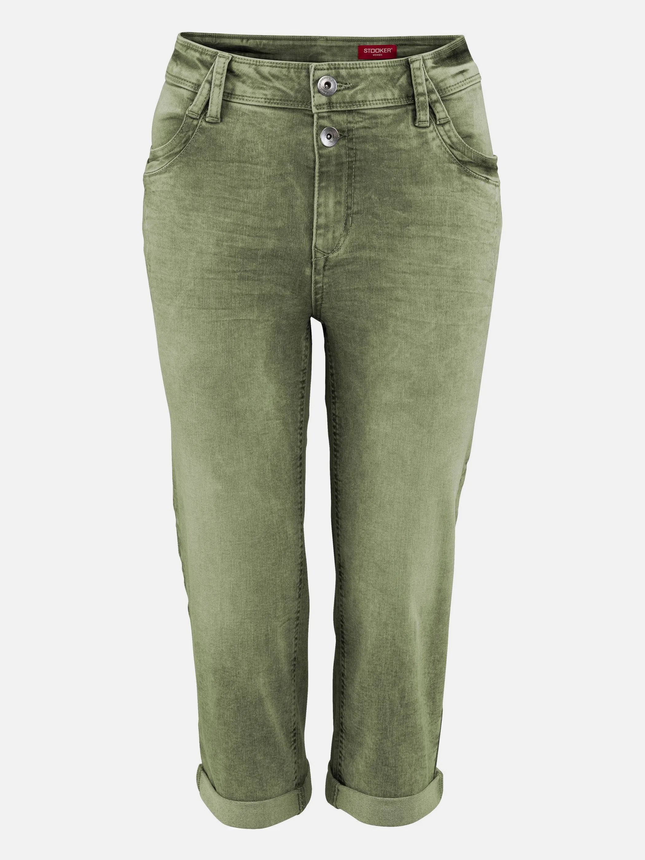 Damen Capri 5-Pocket Slim Fit