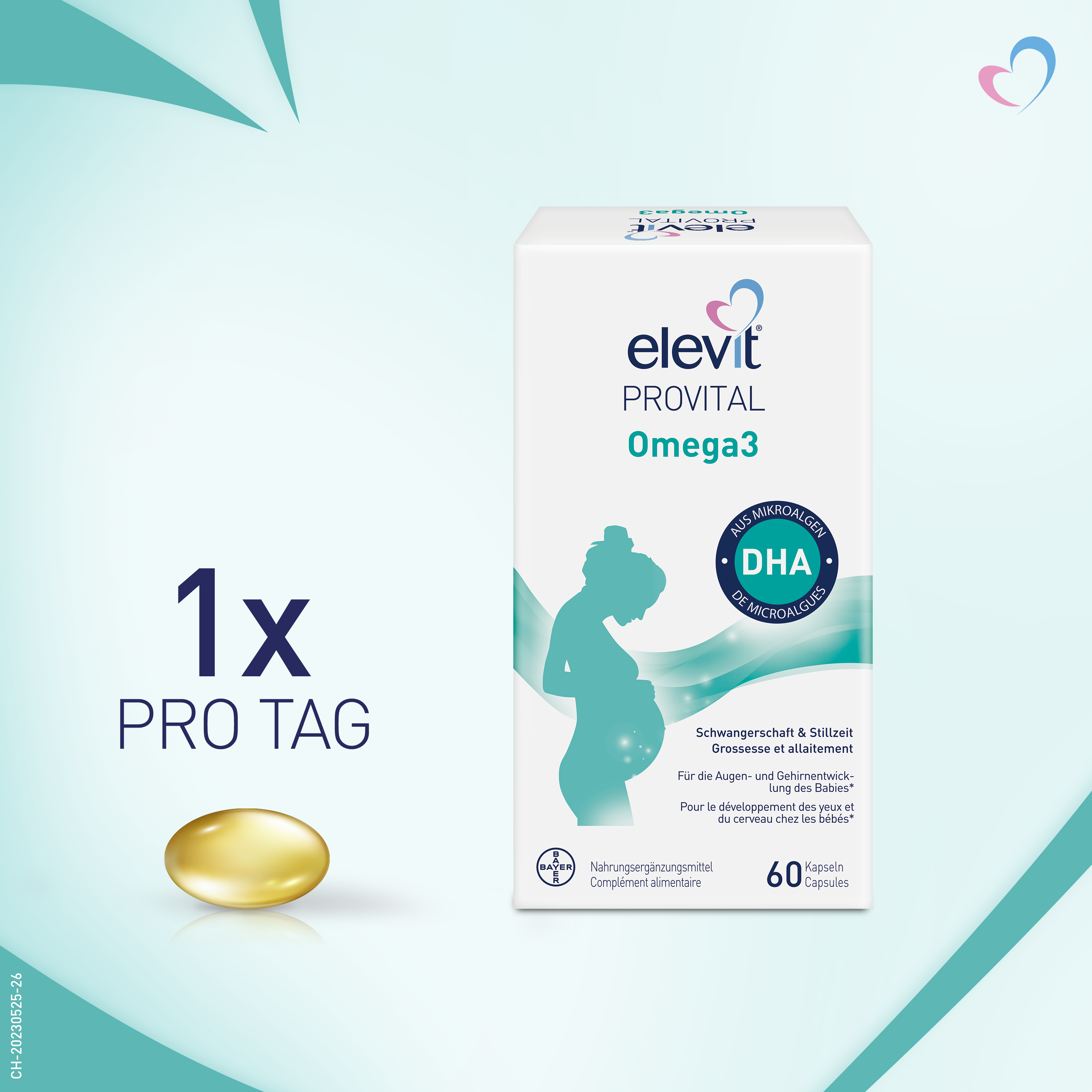 ELEVIT PROVITAL Omega3 Kaps Blist 60 Stk