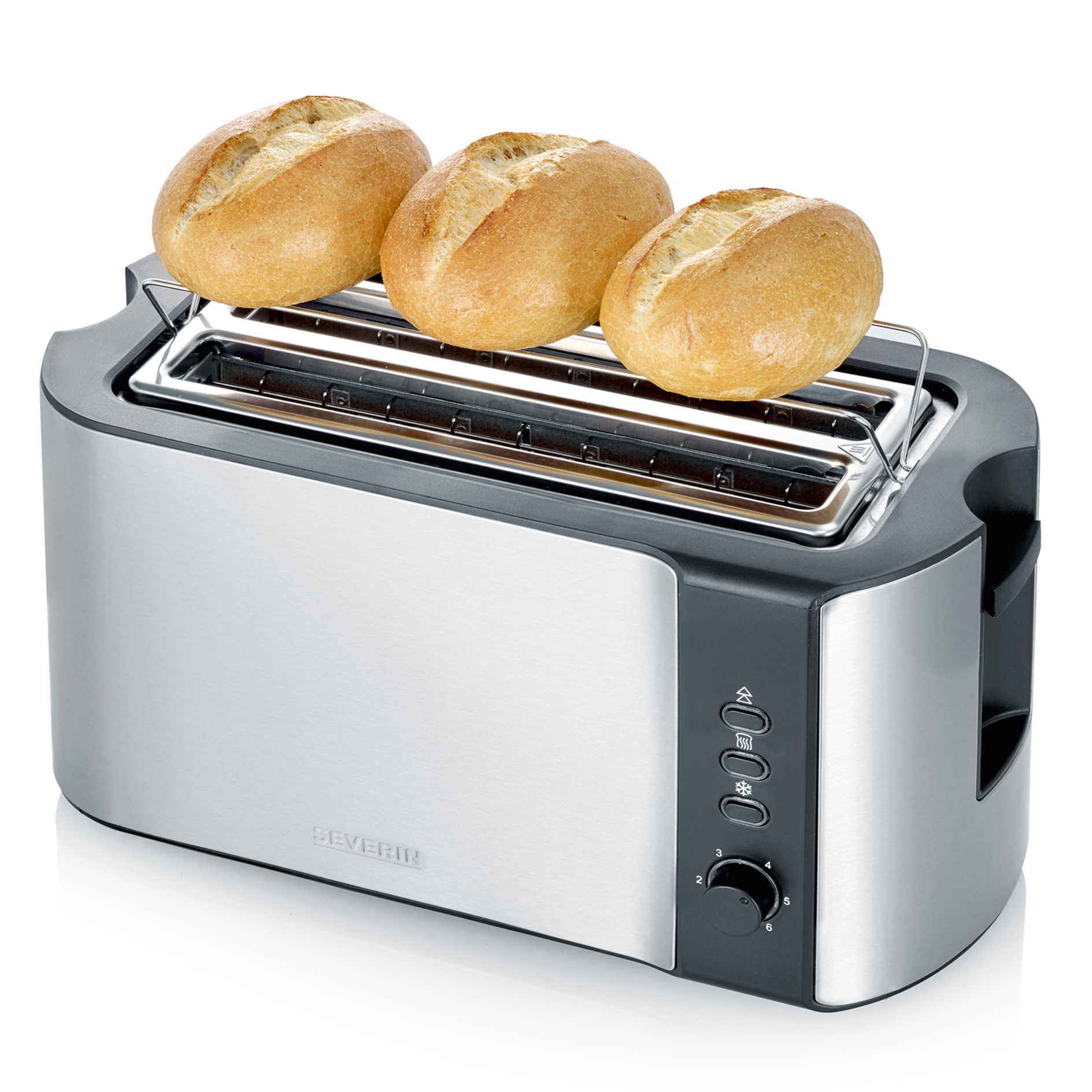 SEVERIN Automatik-Langschlitztoaster AT 2590 - schwarz-Edelstahl