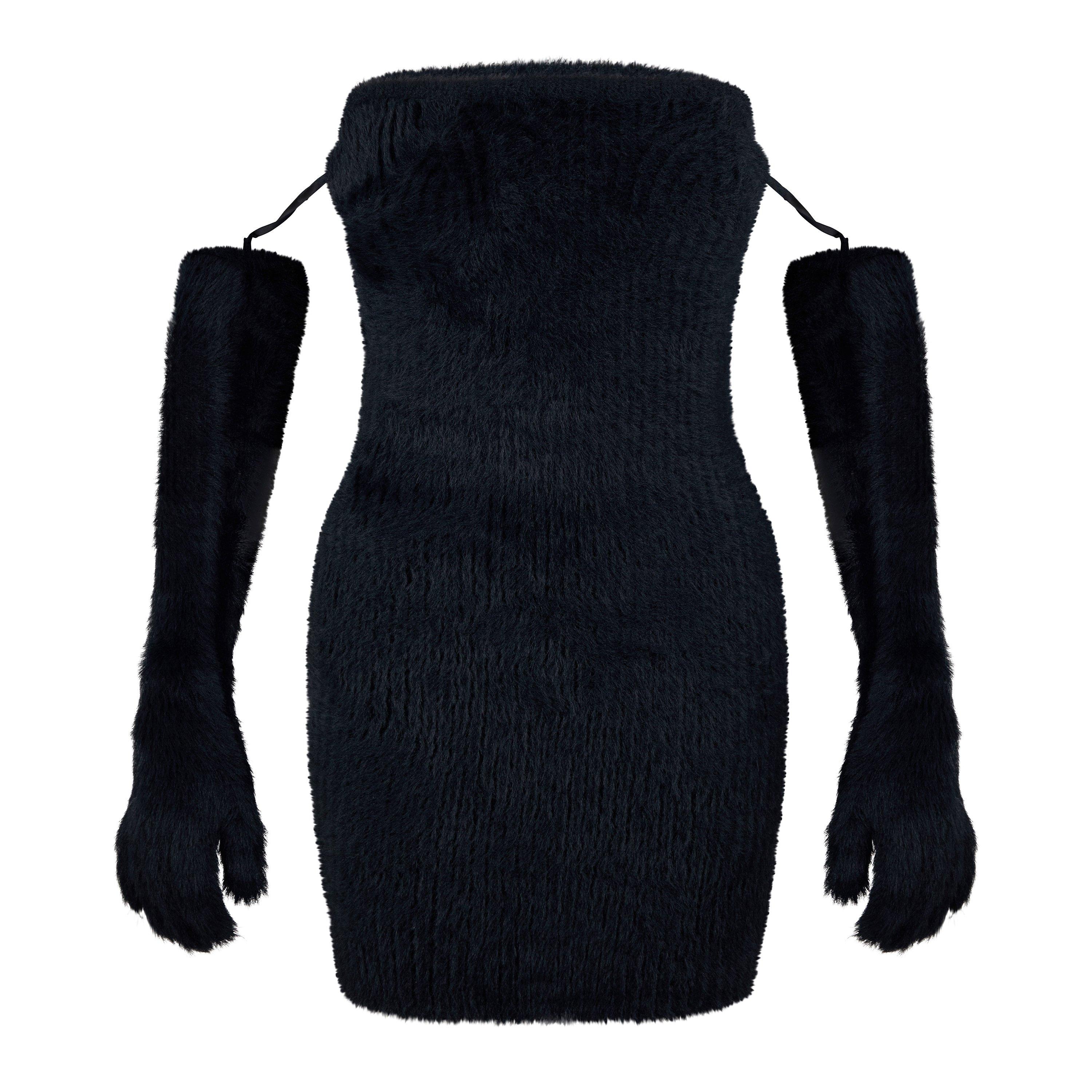 Off White Knit Mini Dress