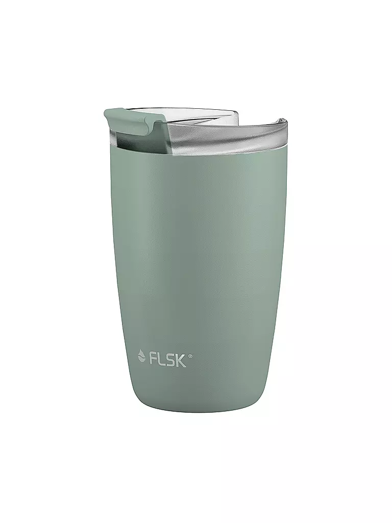 FLSK Isolierbecher - Thermosbecher CUP Coffee to go-Becher 0,35l Sage dunkelgrün