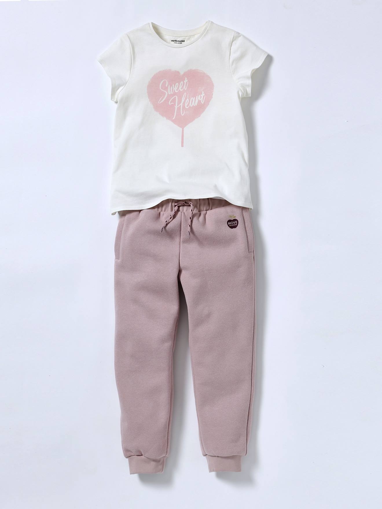 Camiseta com mensagem, para menina, verde pinho