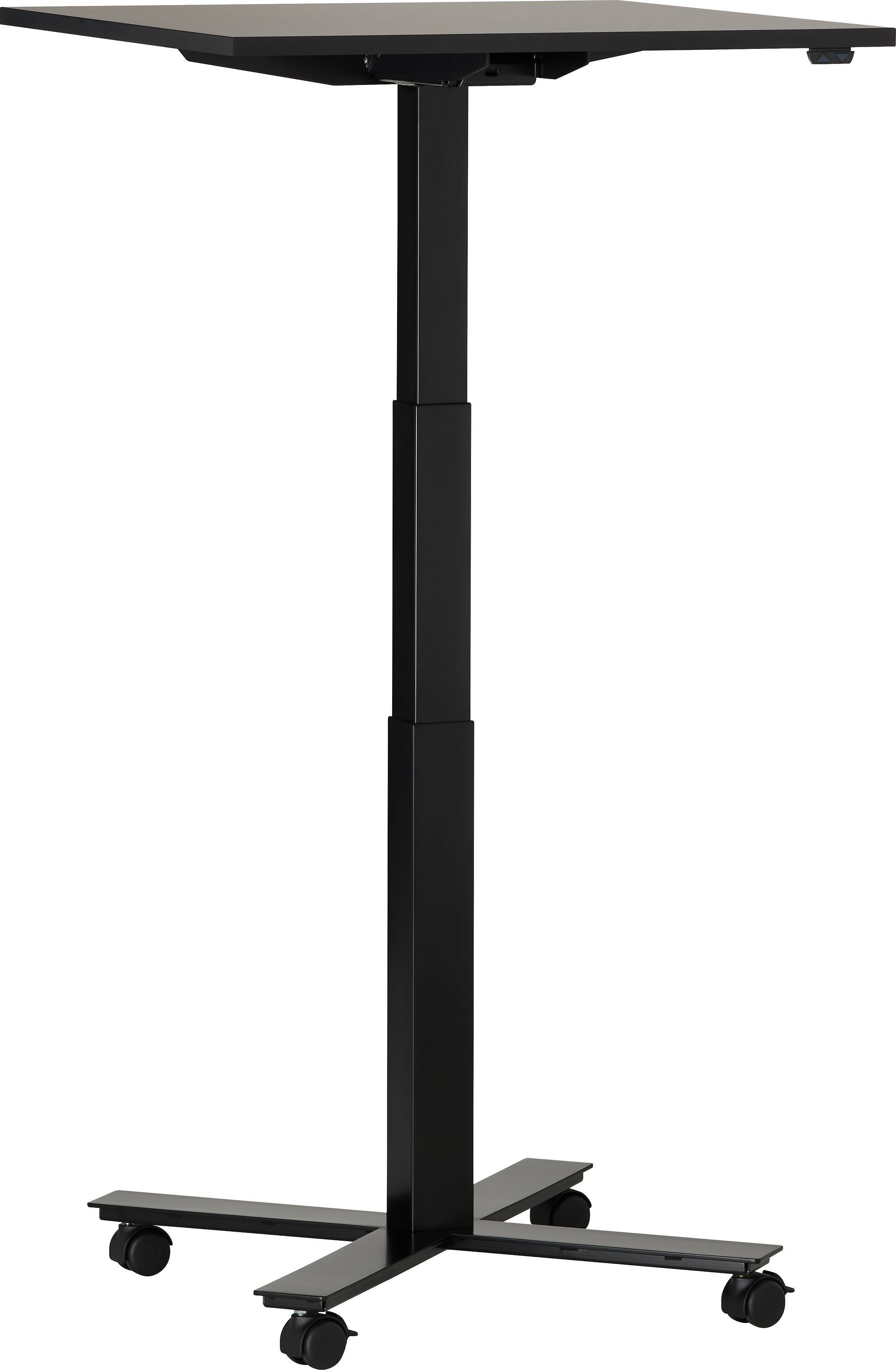 FLEXCUBE Besprechungstisch höhenverstellbar - Schwarz / B: 70.0 cm x T: 70.0 cm x H: 66.5 cm