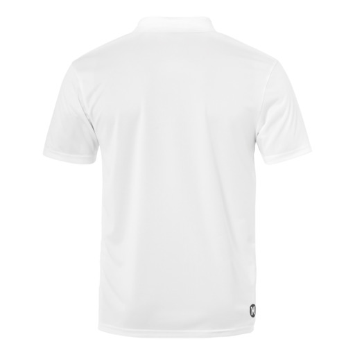 Camisa polo Kempa branca de poliéster