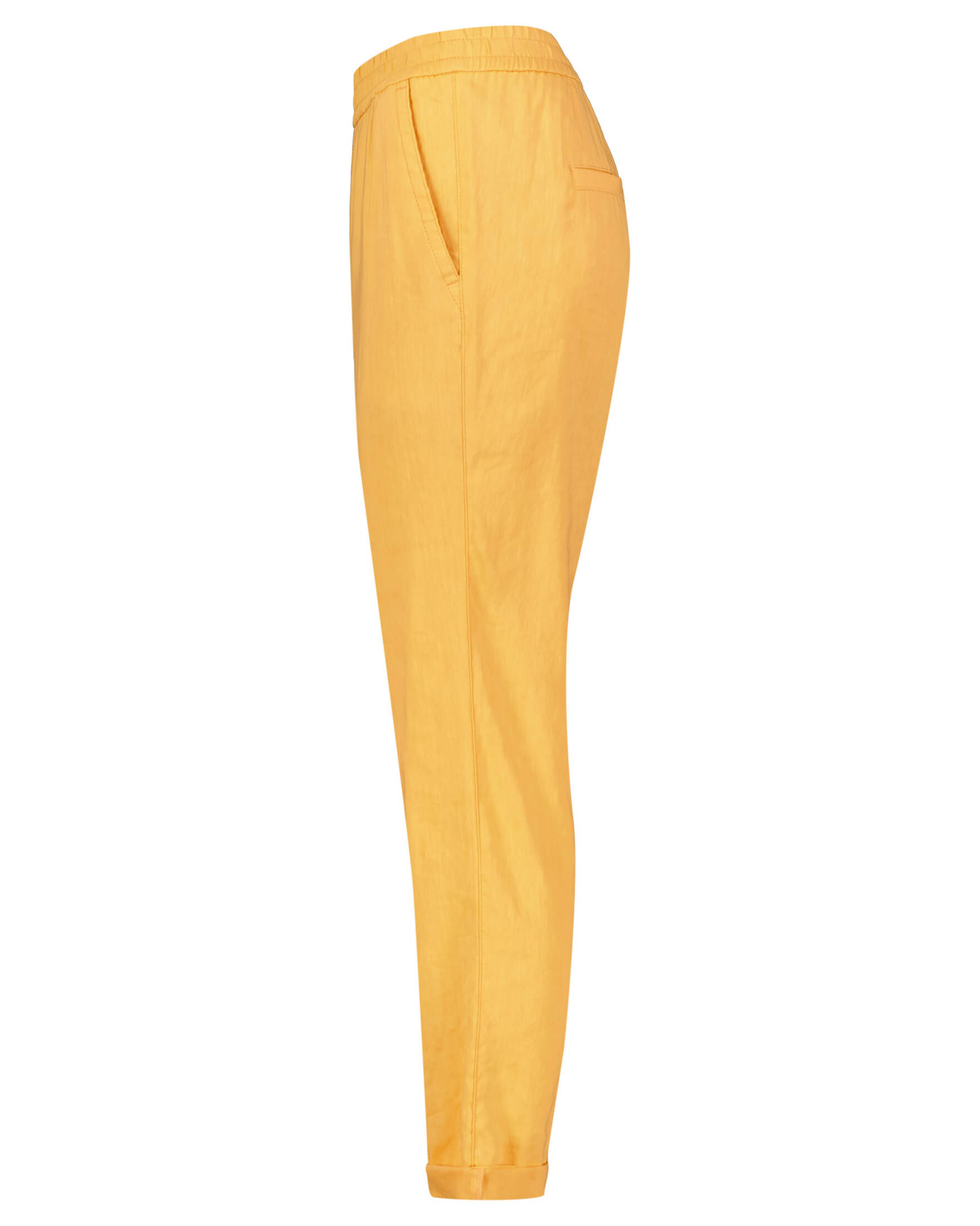 Marc Cain| Damen Flat-Front-Hose mit Leinen