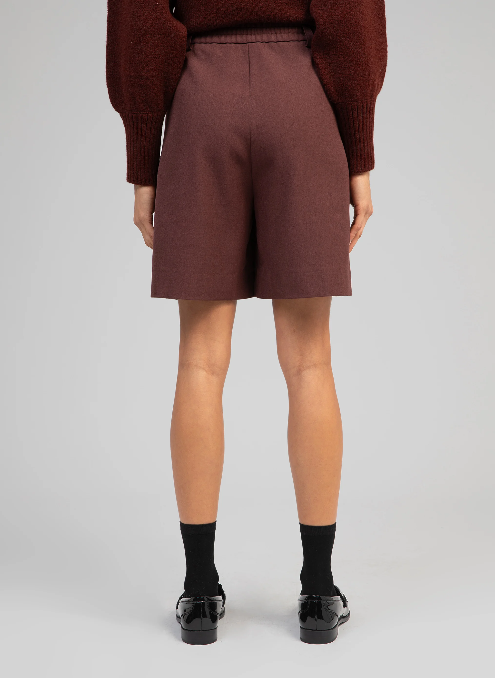 PALIO - Bermuda taille haute | Marron