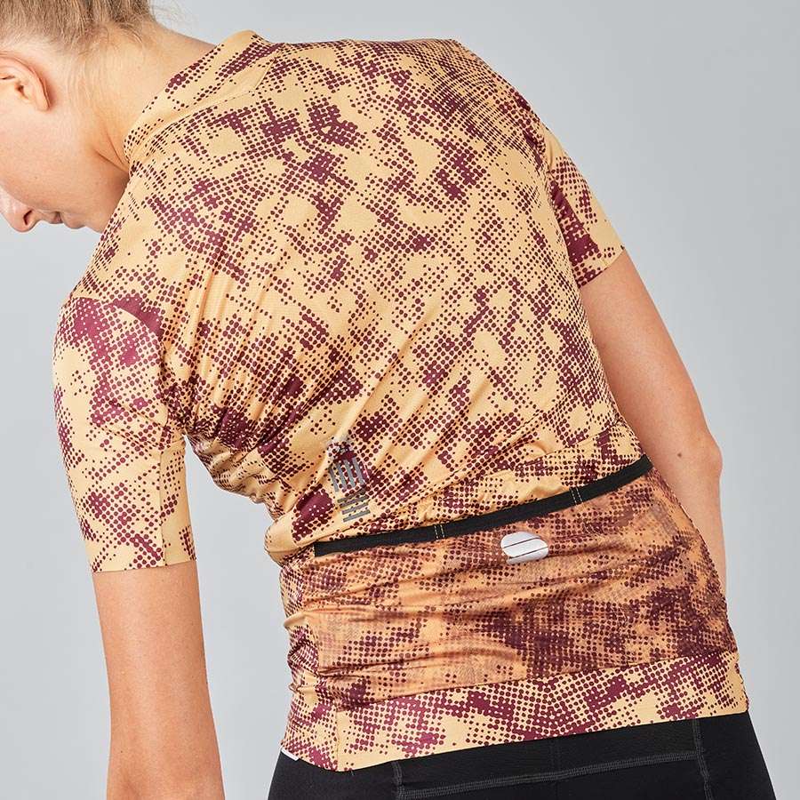 Sportful Escape Supergiara Fietsshirt Korte Mouwen Goud Dames