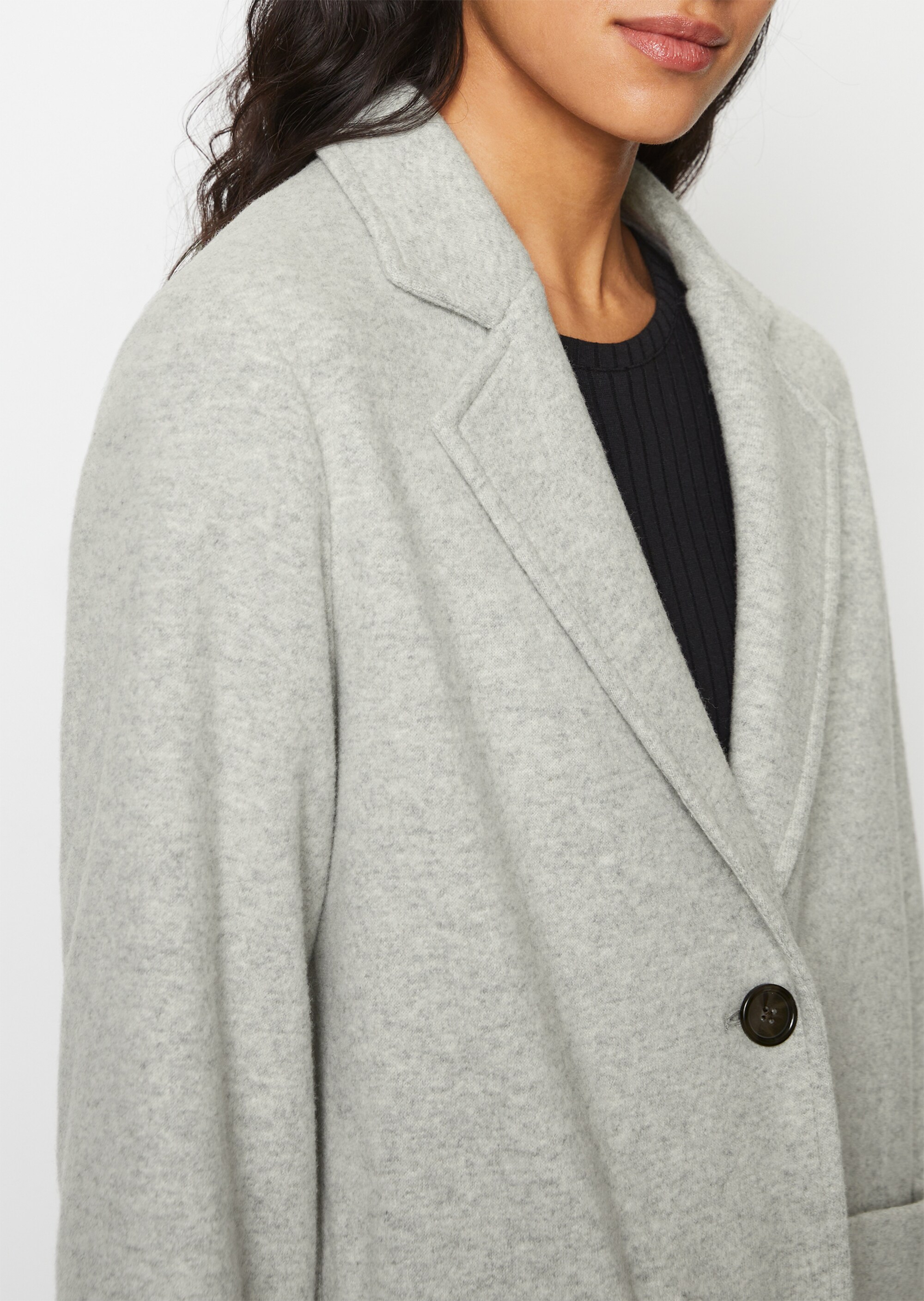 Blazer-Mantel relaxed aus kompakter Jersey-Qualität