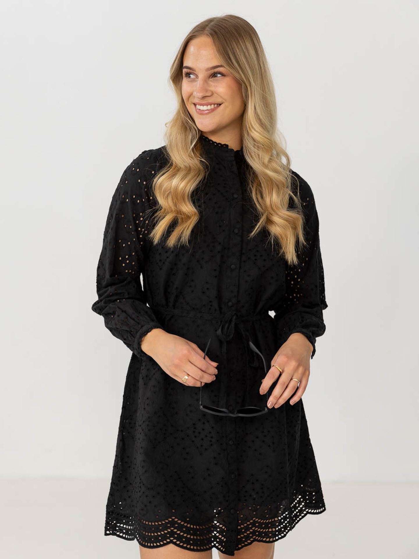 Tatiana Long Sleeve Short Embr Dress