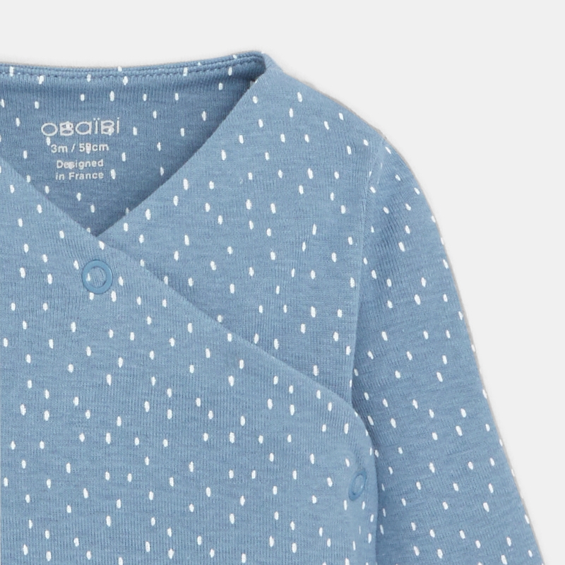 Body croisé (lot de 5) bleu naissance