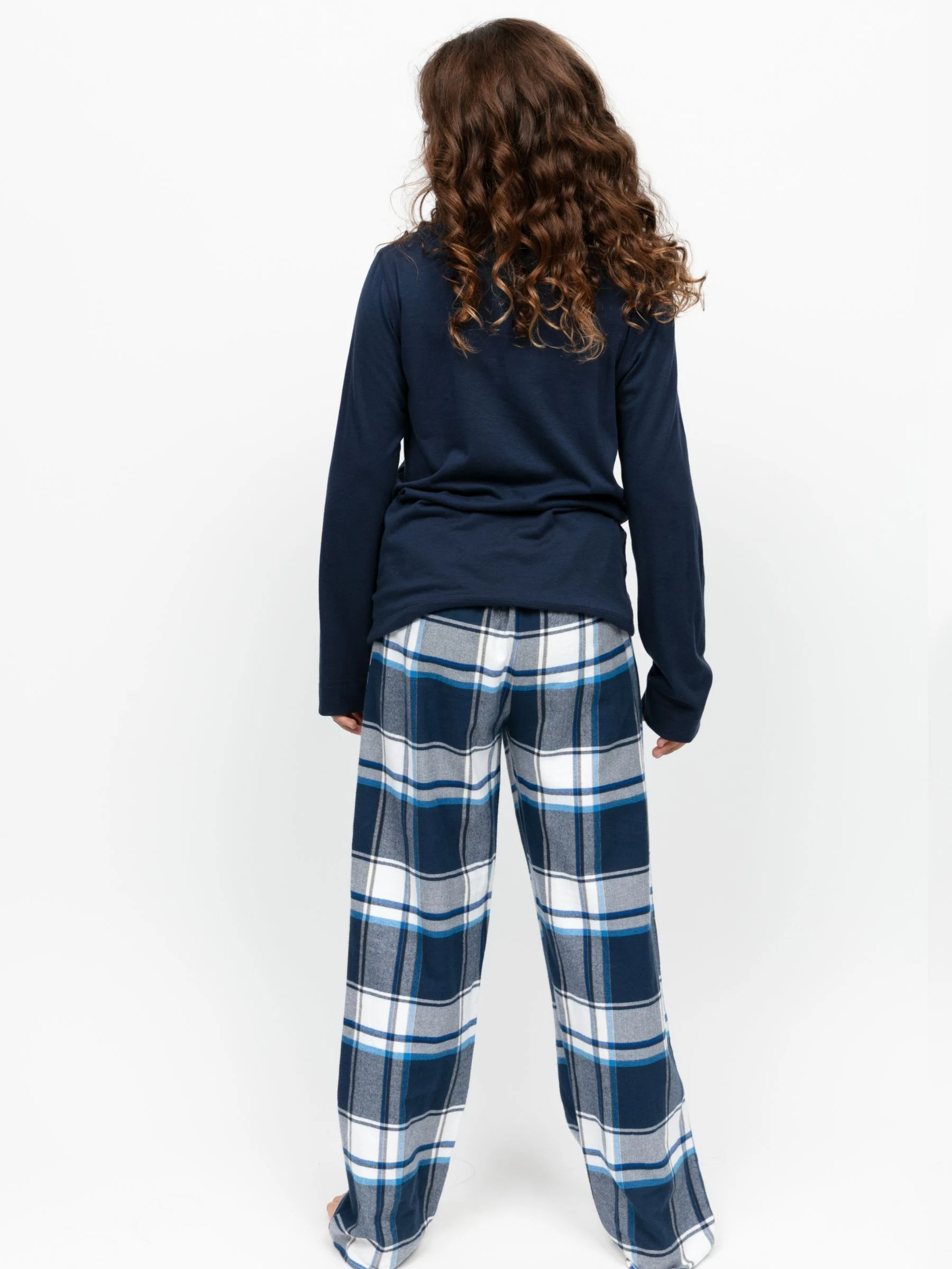 Cyberjammies Minijammies Ruit Broek en Lange mouwen Slouch Top Pyjama Set