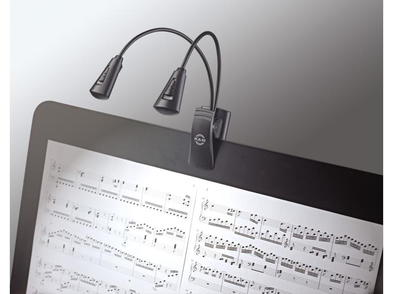 K&M Notenpultleuchte 12244 Notenpultleuchte «Double2 LED FlexLight»