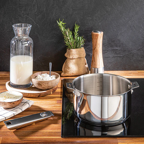 Casserole tout inox Clips’inox 18 cm Mathon