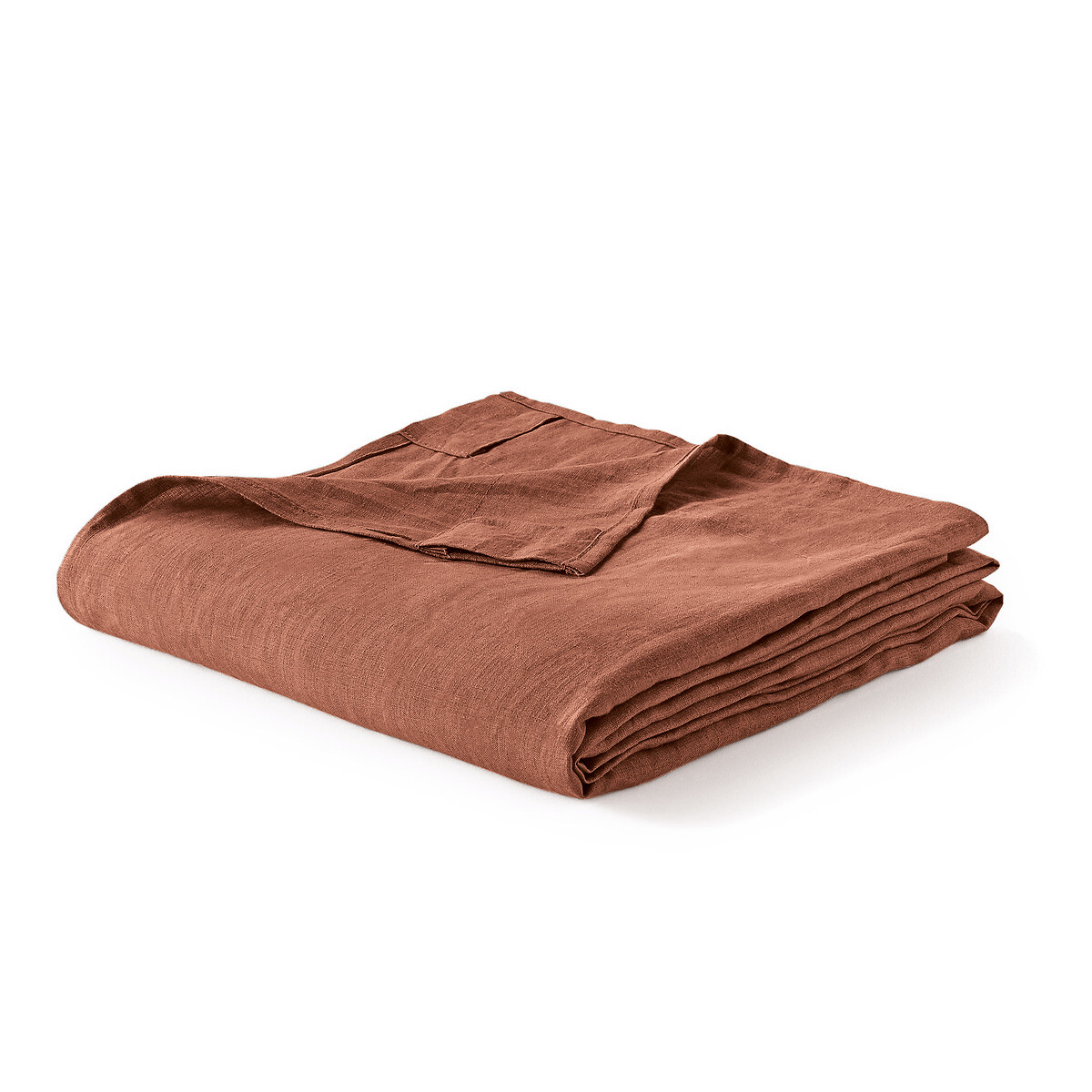 LA REDOUTE INTERIEURS<br>Cortina de linho lavado com laços ocultos, radiador, Onega