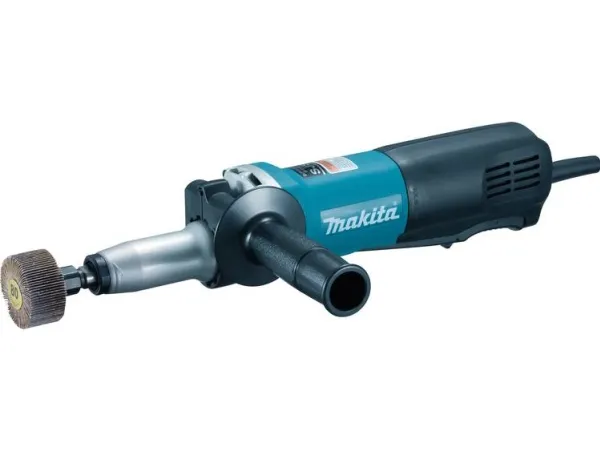 Makita GD0811C, Sort, Blå, Sølv, 4,3 cm, 2,5 m/s², Vekselstrøm, 750 W, 75 mm