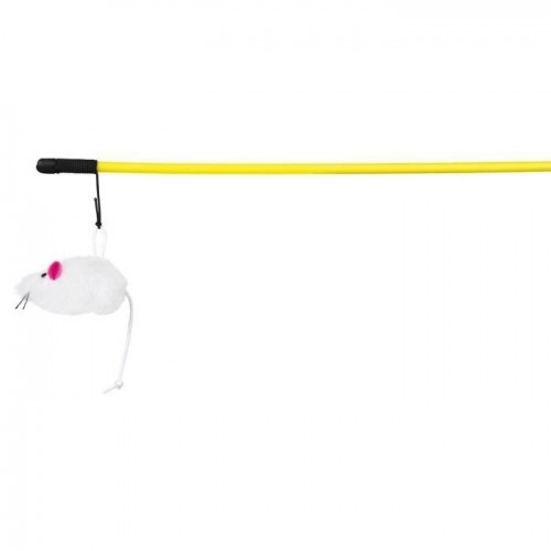 Vara de pesca Trixie com rato para gatos