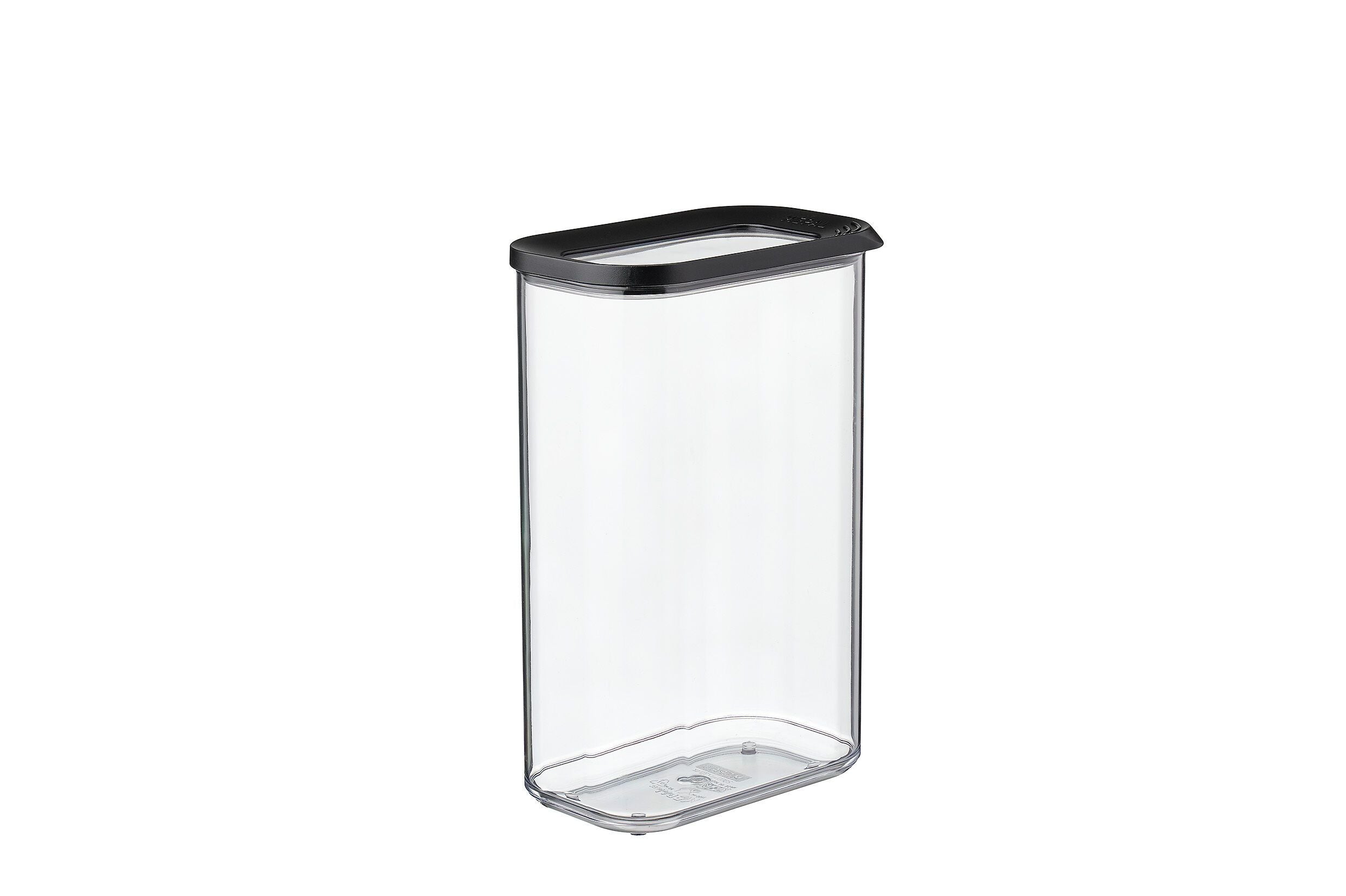 MEPAL MODULA Vorratsdose - Schwarz, Transparent / B: 14.5 cm x T: 9.0 cm x H: 22.5 cm
