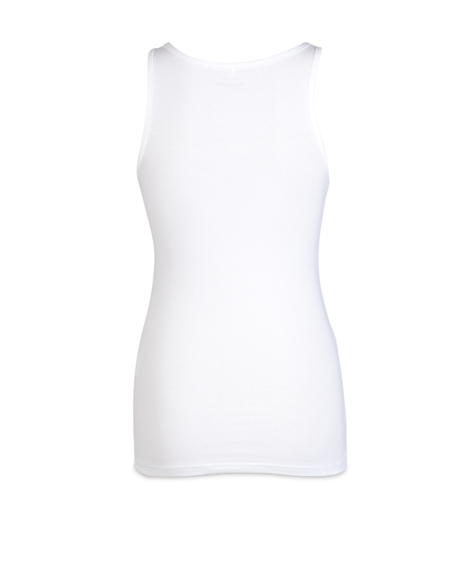 Prénatal positie singlet basis mouwloos effen wit