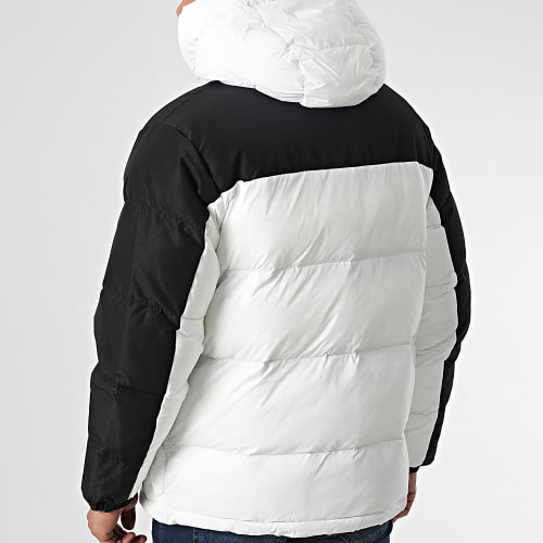 Doudoune Capuche 23107A Blanc Noir