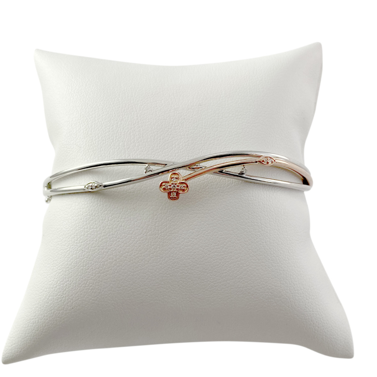 Bracelet d'occasion 2 ors 750 diamant
