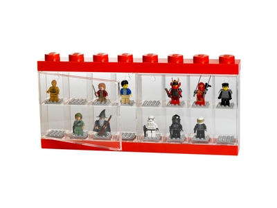 LEGO Displaydoos voor 16 minifiguren – rood (5006154)
