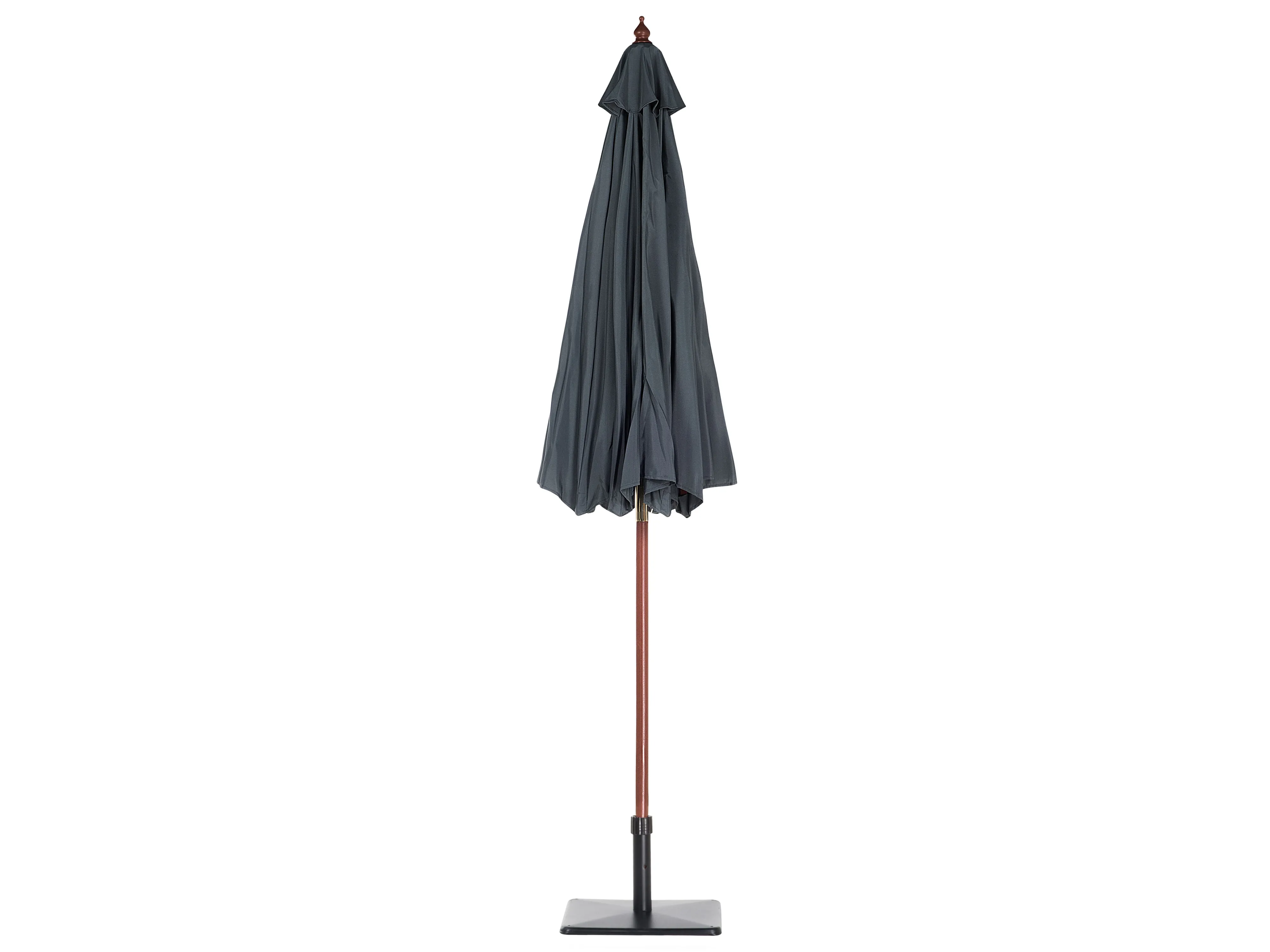 Tuinset 6-zits AMANTEA met parasol Acaciahout Grijs