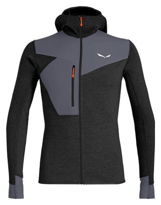 Veste Polaire à Capuche Salewa Puez 2 Dry Noir Homme