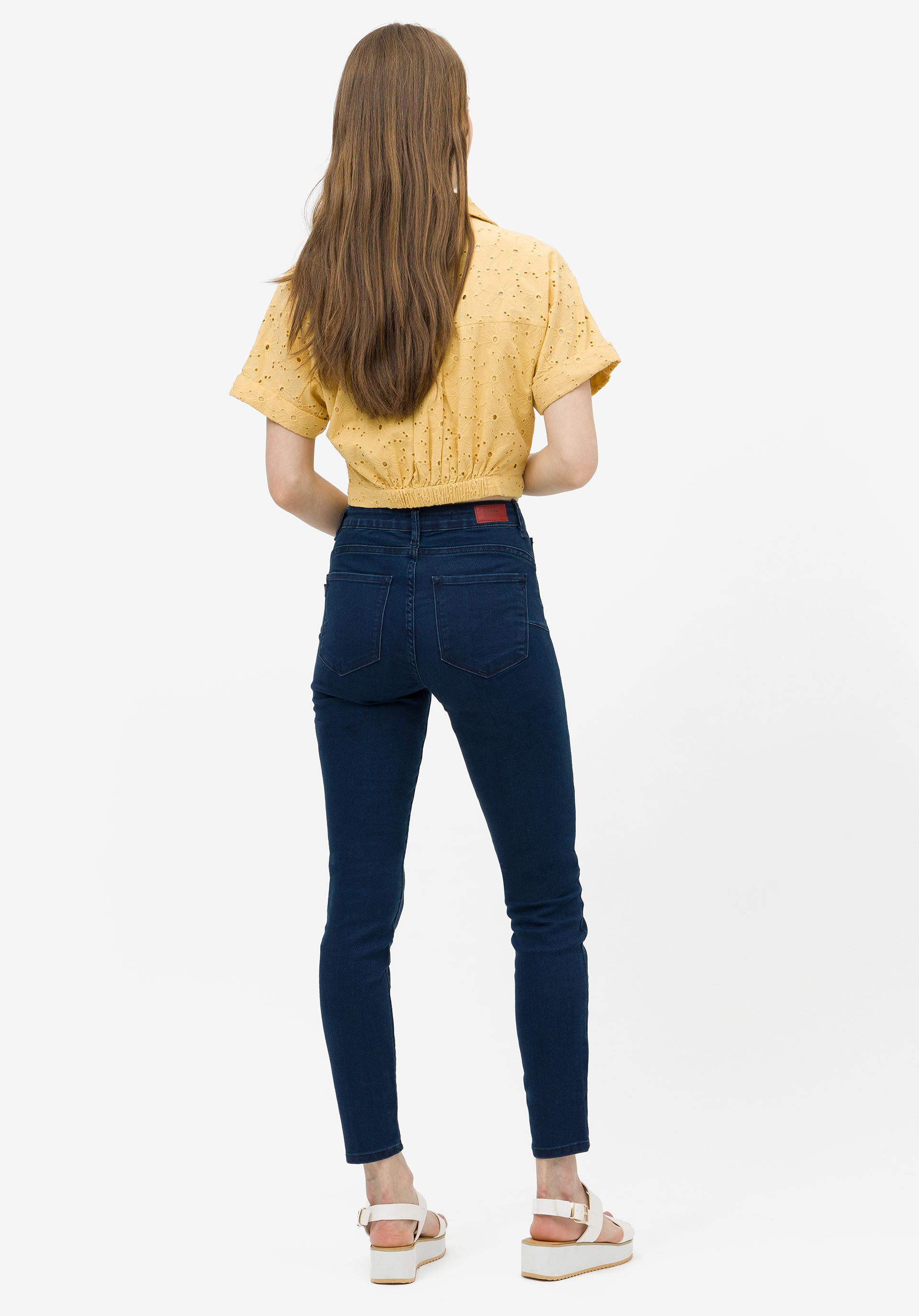 Jeans Light Push-up Skinny Cintura Média