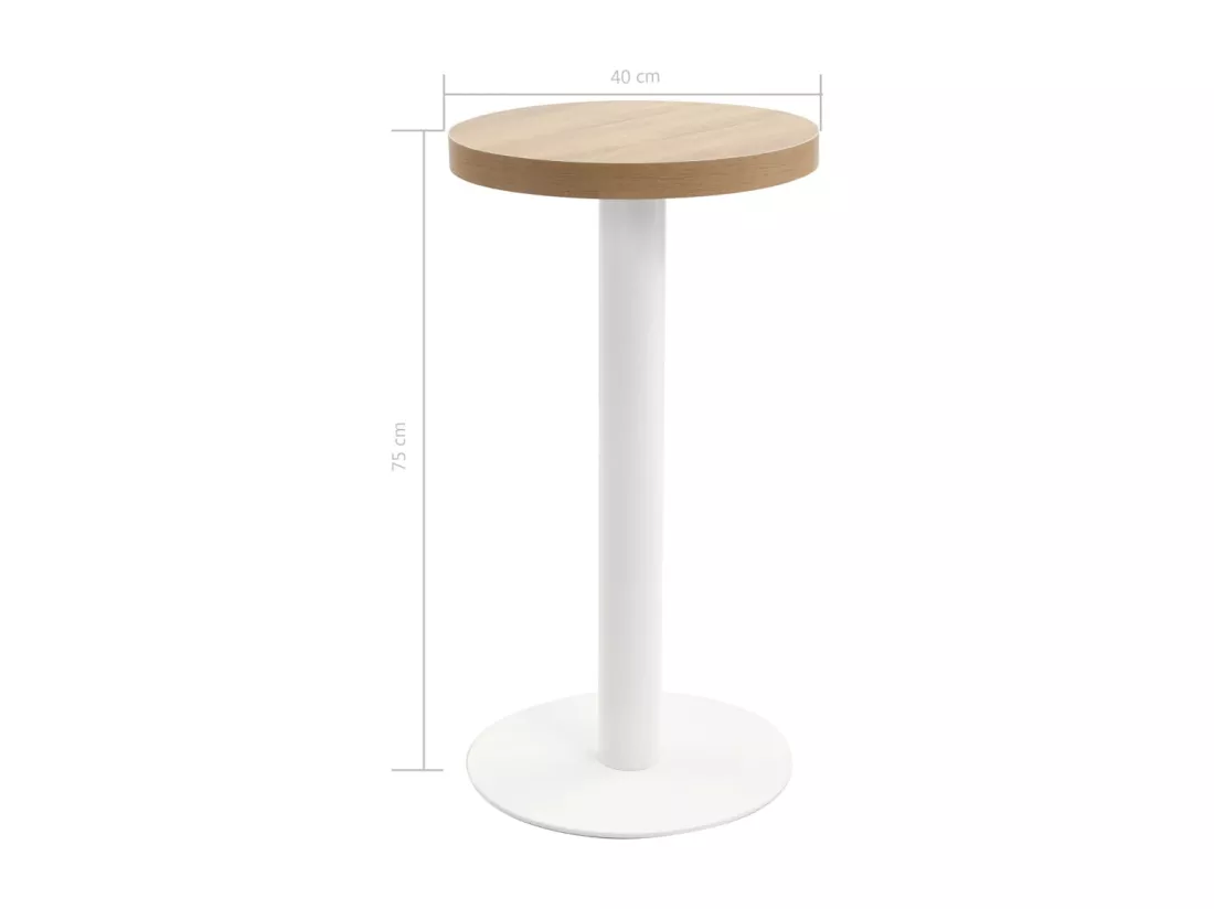 Table de bistro Marron clair 40 cm MDF