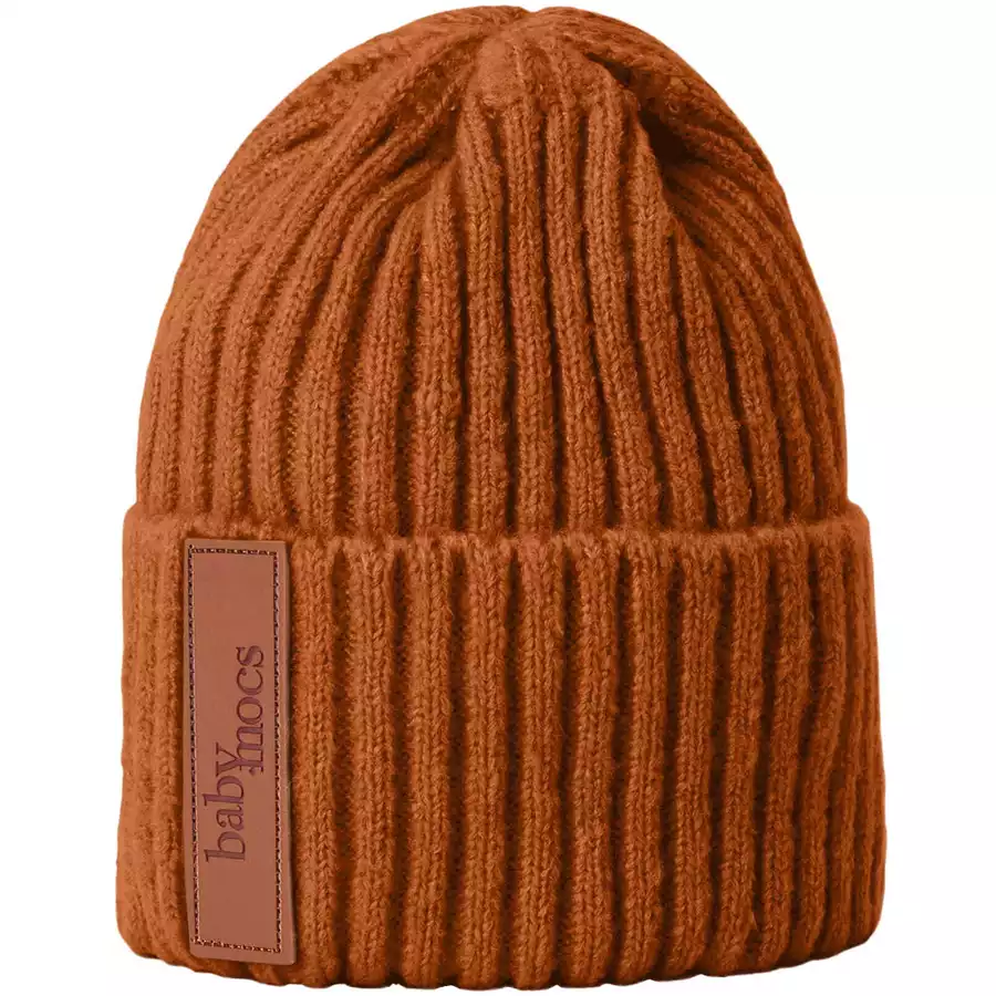 BabyMocs Mütze Vegan rot